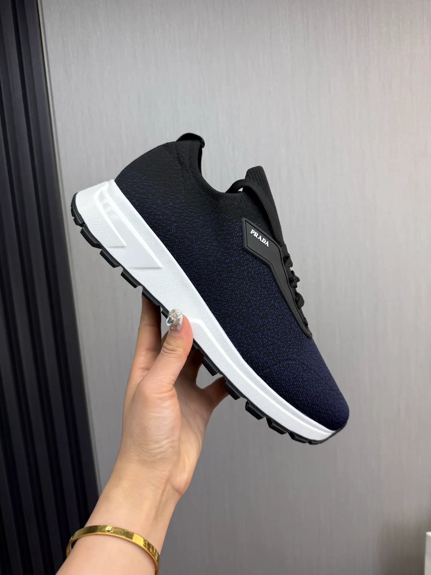 Men's shoes 💰500💰 [PRADA] Men's shoes are popular in the counter, official website is synchronized, 1 high-quality shipment ✔️Original fly-woven cowhide + cowhide lining, original original bottom, 38-45 (45 customized, non-refundable)